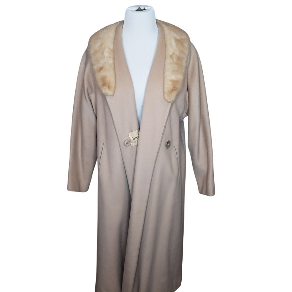 Vintage Wool & Faux Fur Trench